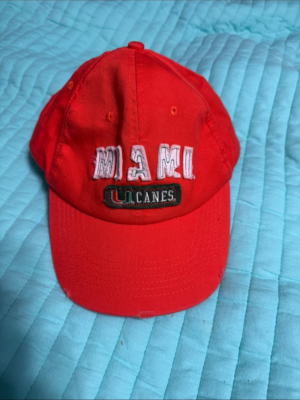 University of Miami Embroidered distressed Baseball Cap